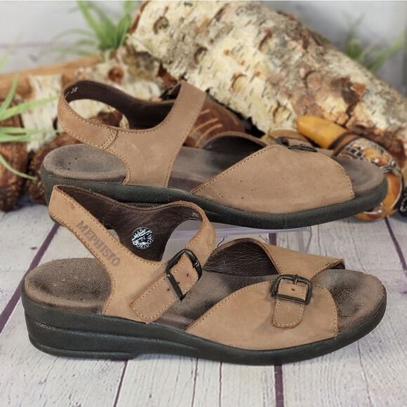 Mephisto Air-Relax Double Buckle Sandals - Picture 3 of 8